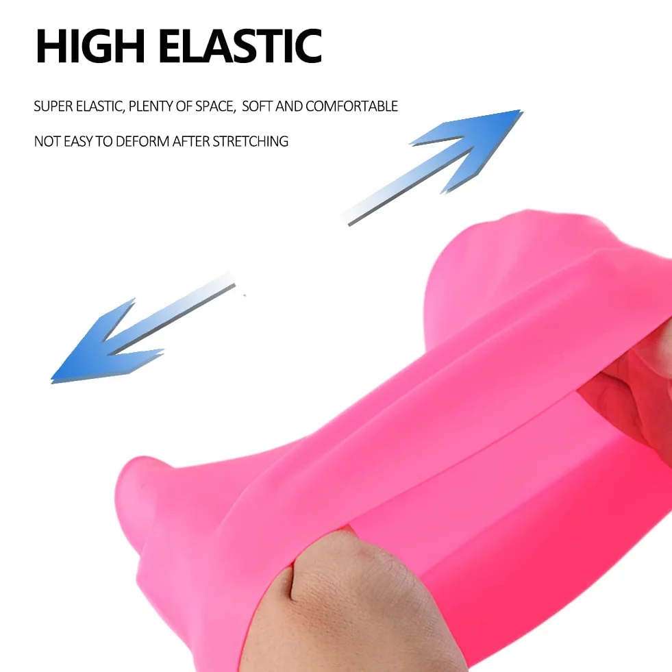 HYCOPROT Gorro de Natación para Niños, 100% Silicona, Antideslizante, Impermeable, Cómodo y Elástico