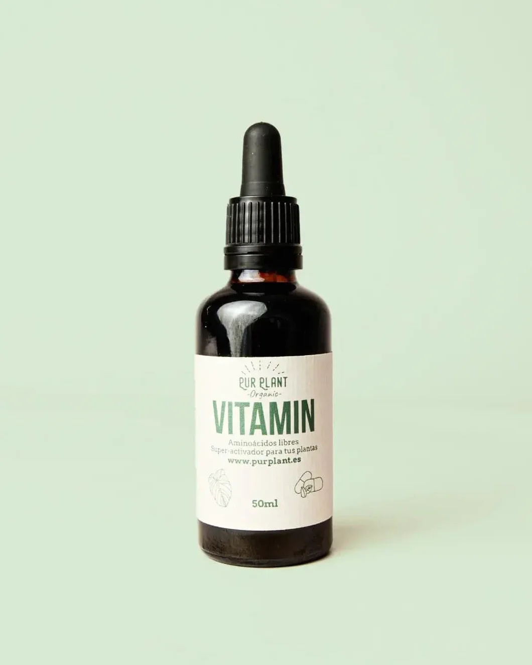 PUR PLANT Vitamin Aminoácidos Libres 50 ml | Superactivador Natural para Plantas | Recuperación y Estimulación Vegetal