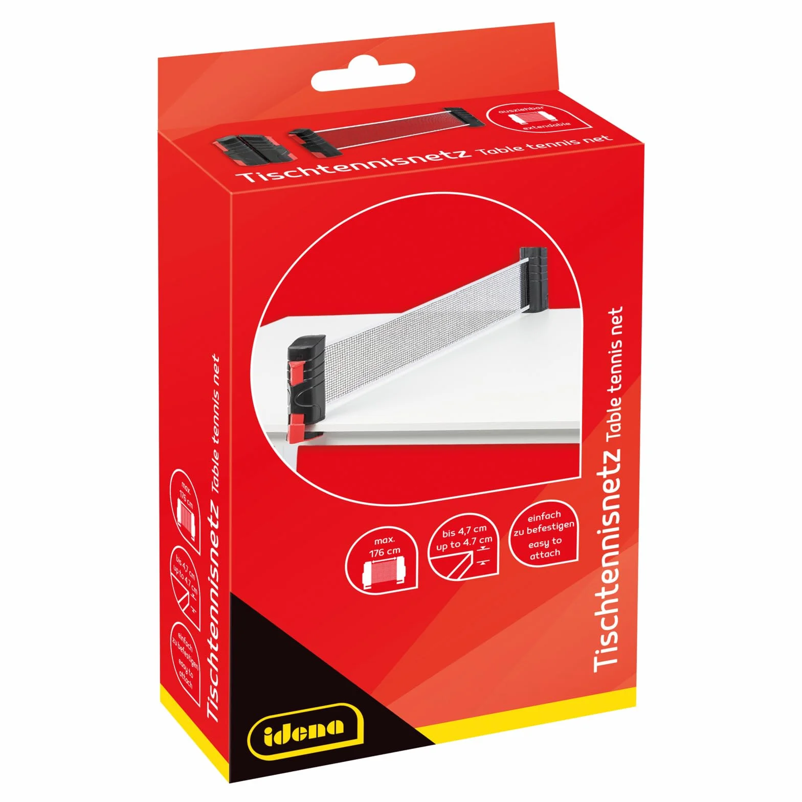 Idena Red de ping-pong extensible para mesa