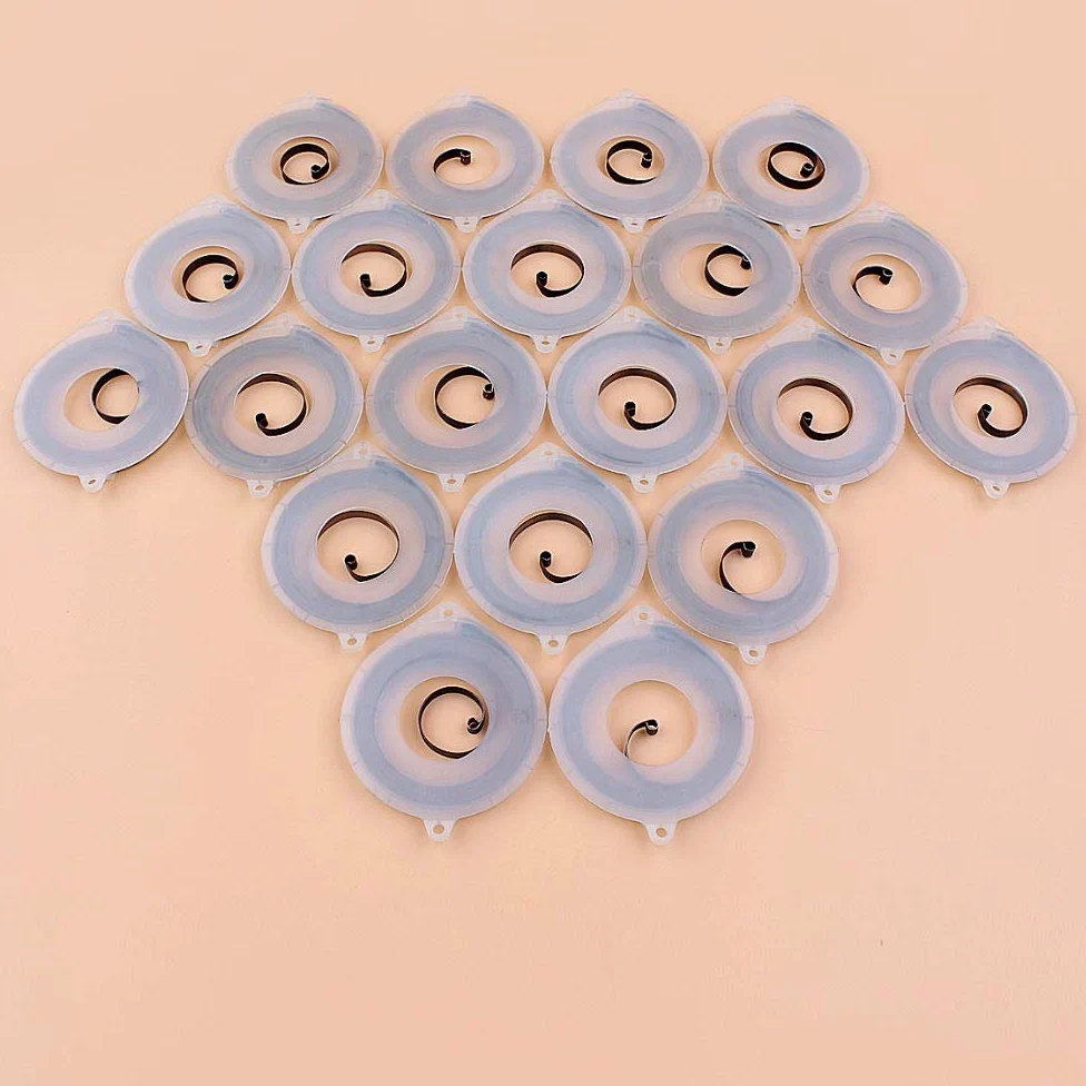 Tiempo Beixi 20pcs / Lot de la Motosierra del arrancador de Retroceso del Resorte Compatible con Husqvarna 445 Reemplazo 450 455 460 461 Gas Motosierra Piezas 537 24 17-01