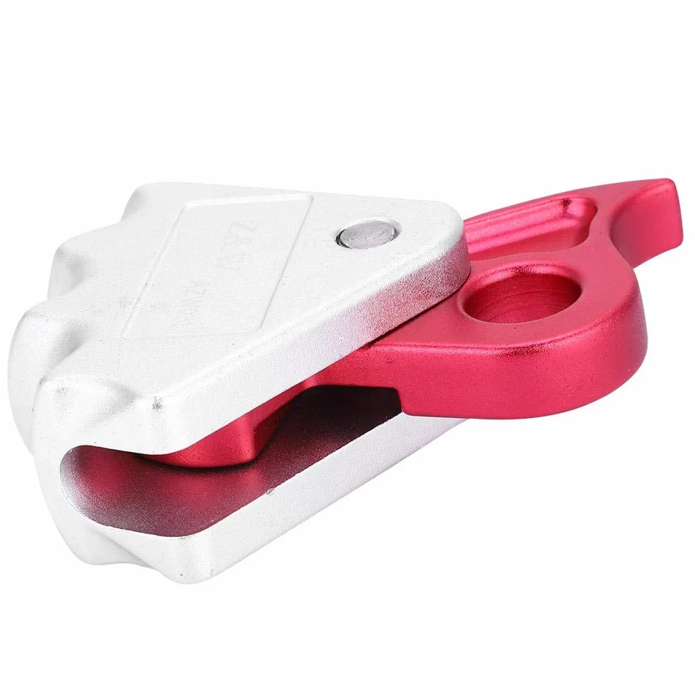 Descensor de Escalada Autofrenante 15 KN para Cuerda 9-12 mm, Equipo de Rappel para Bomberos