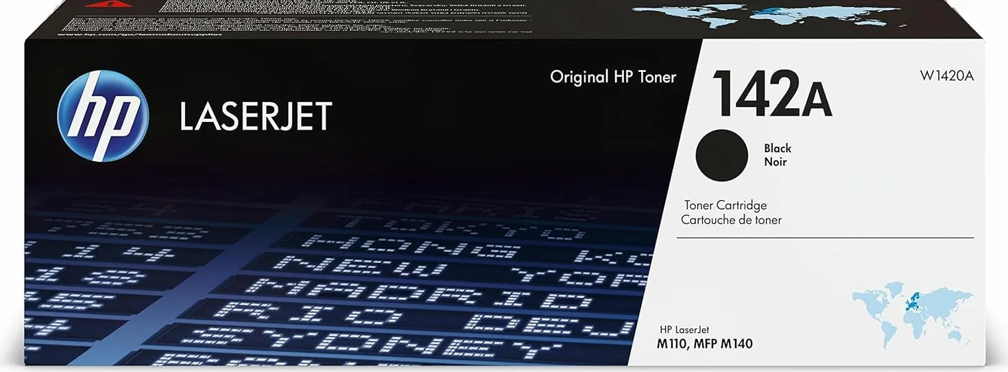 HP 142A Negro W1420A Cartucho Tóner Original 950 Páginas Compatible LaserJet M110w M140w M110we M140we