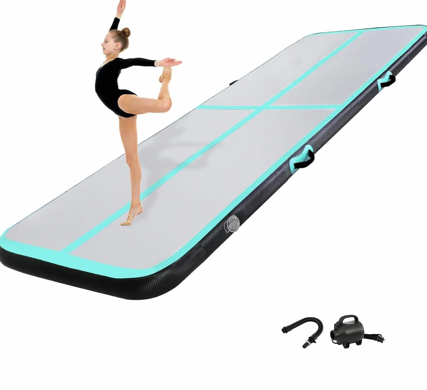Colchoneta de Gimnasia 10/20CM Inflable con Bomba de Aire 2-6 M