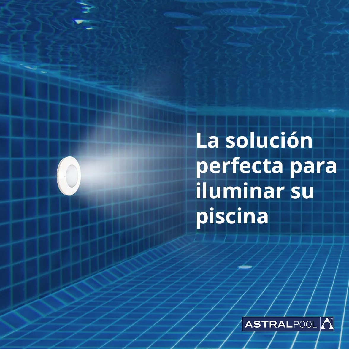 Proyector de Luz LED Blanca para Piscina Subacuática PAR56 - 14,5W (20VA) - Bajo Consumo de Energía - Potente Iluminación para Piscinas - AstralPool