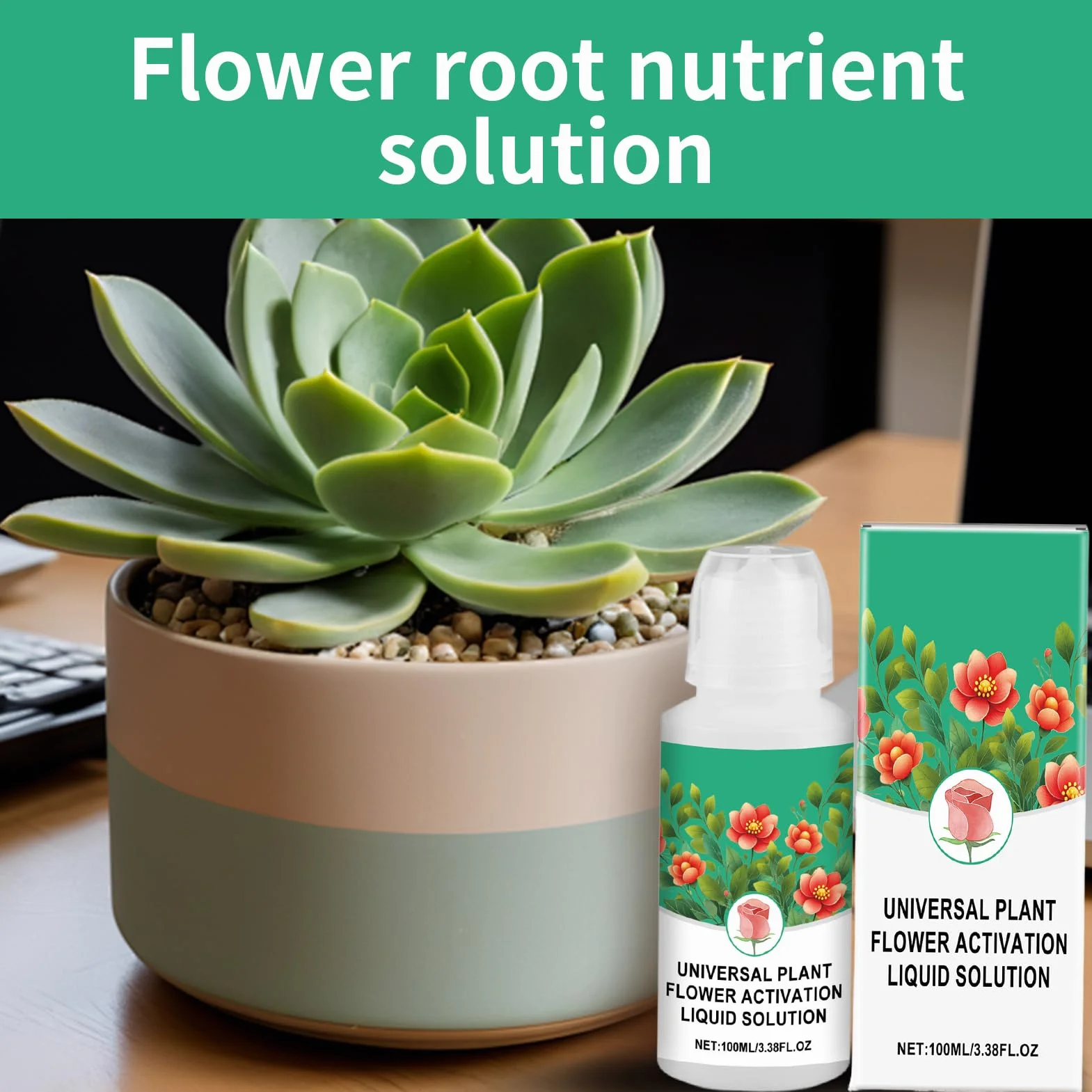 Alimento Para Flores Cortadas | Nutriente Vegetal Líquido 100 ml,Accesorio de Jardín para Interior y Exterior en, Hidroponía, Plantas de Flor, Hortalizas, Macetas, Orquídeas y Césped