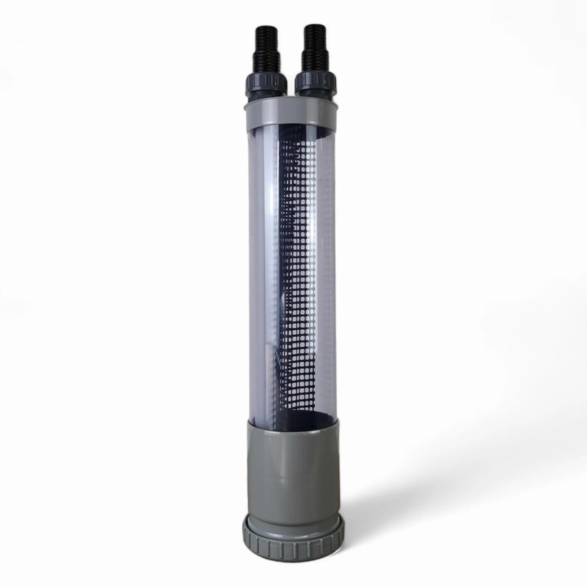 prefiltro piedra separador para aspirador limpiador de estanque Estanque barro (dn125 – 117 cm, transparente)