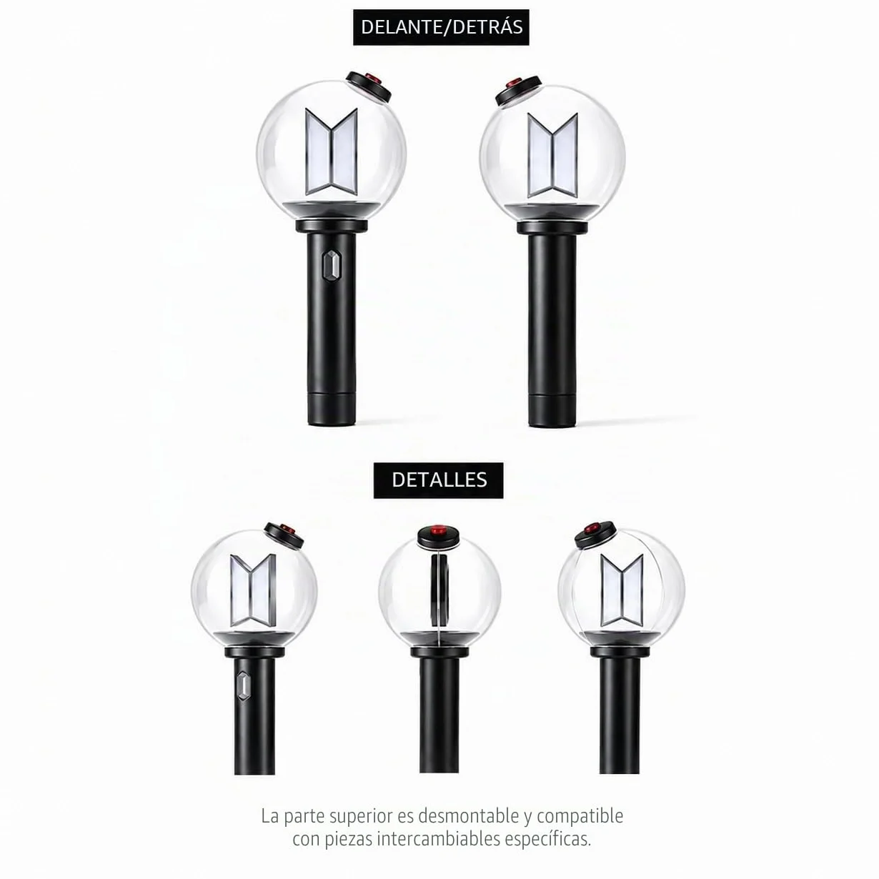 B.T.S Official LIGHTSTICK VER.4 con 10 tarjetas fotográficas
