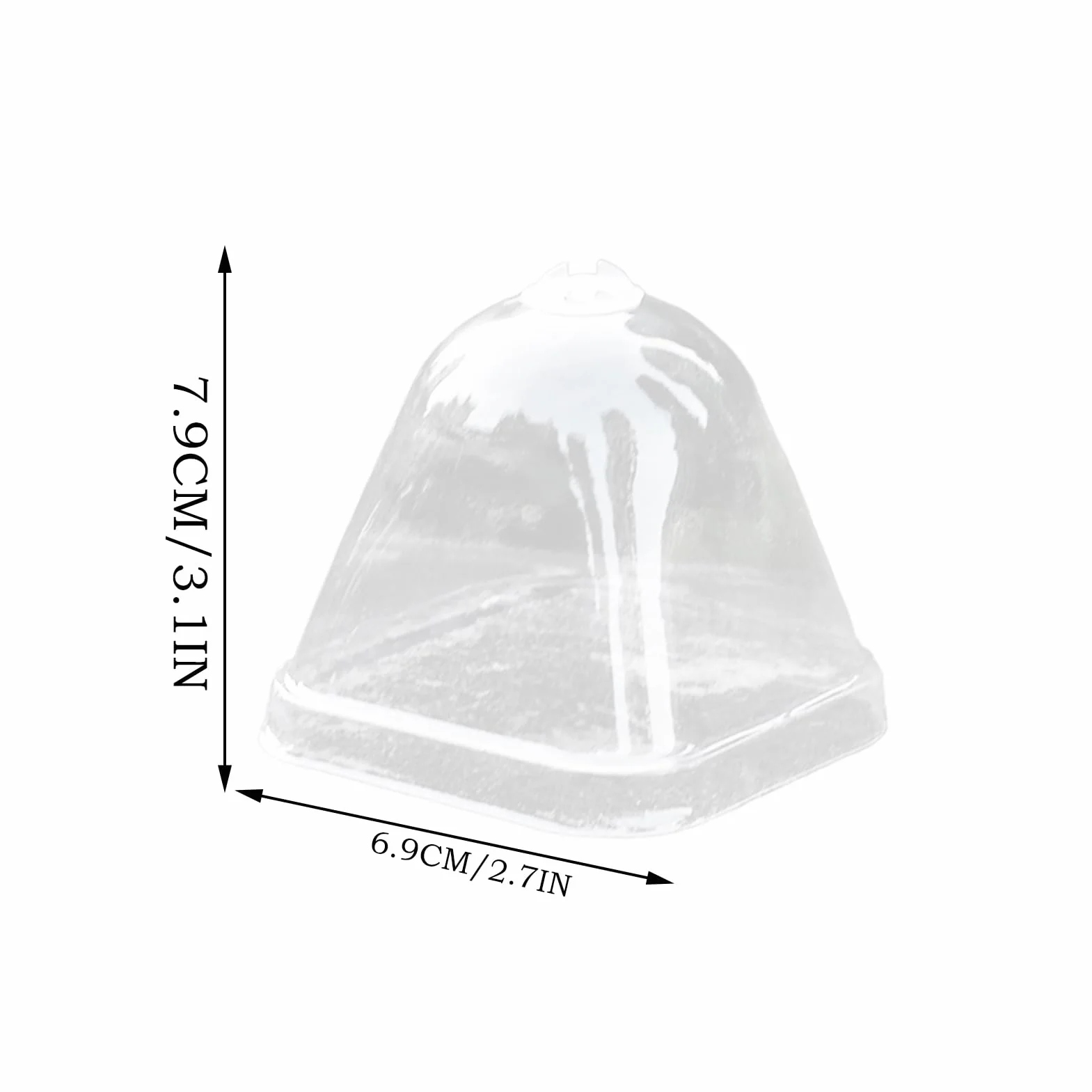 Cúpulas De Humedad para Plantas - Cubierta Protectora Transparente para Plantas - Tapa de Aislamiento Térmico 10X para Macetas de Vivero con Control de Humedad e Impermeable