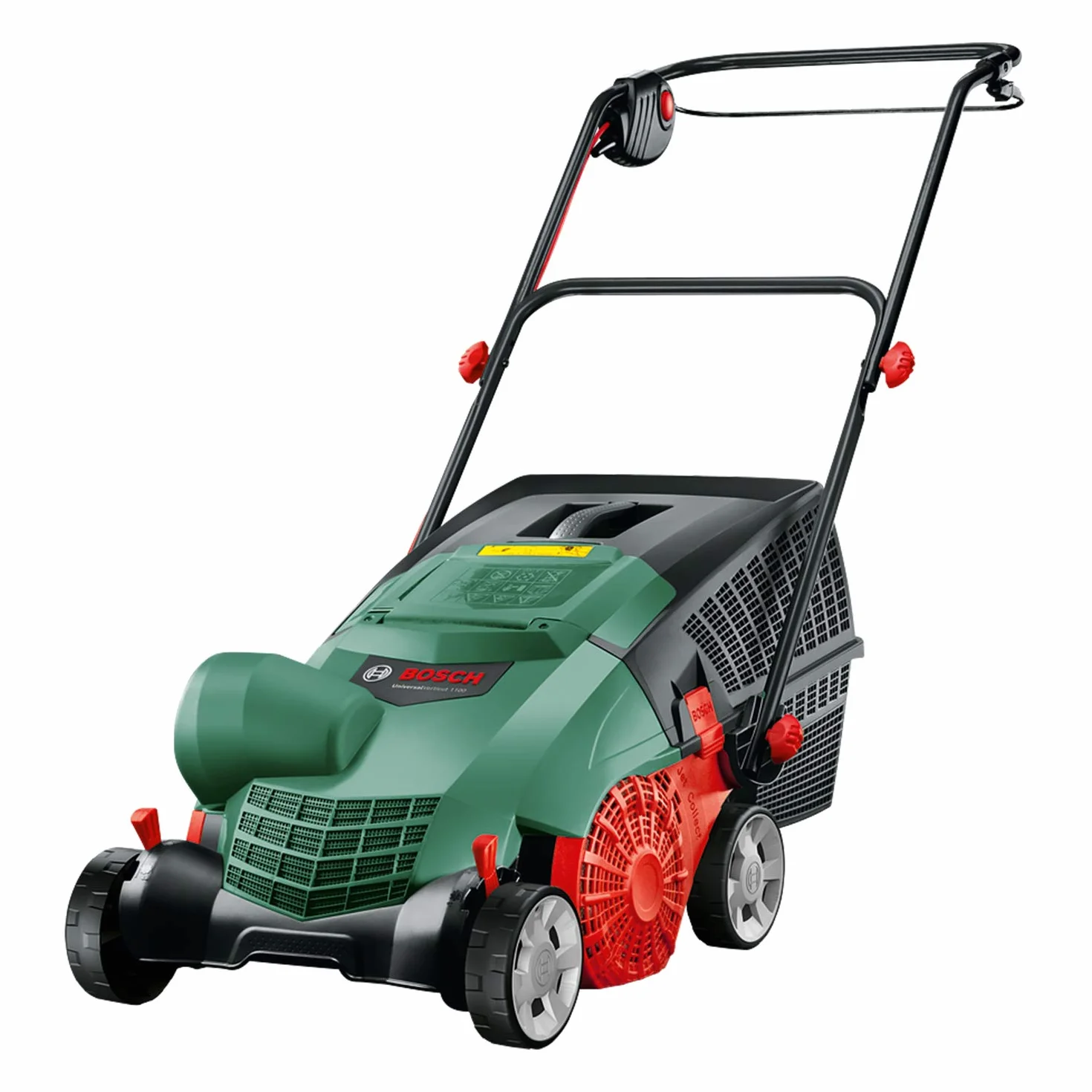 Bosch escarificador eléctrico UniversalVerticut 1100 (1100 W, Anchura de Funcionamiento: 32 cm, Capacidad de la Caja colectora: 50 l, en Caja)