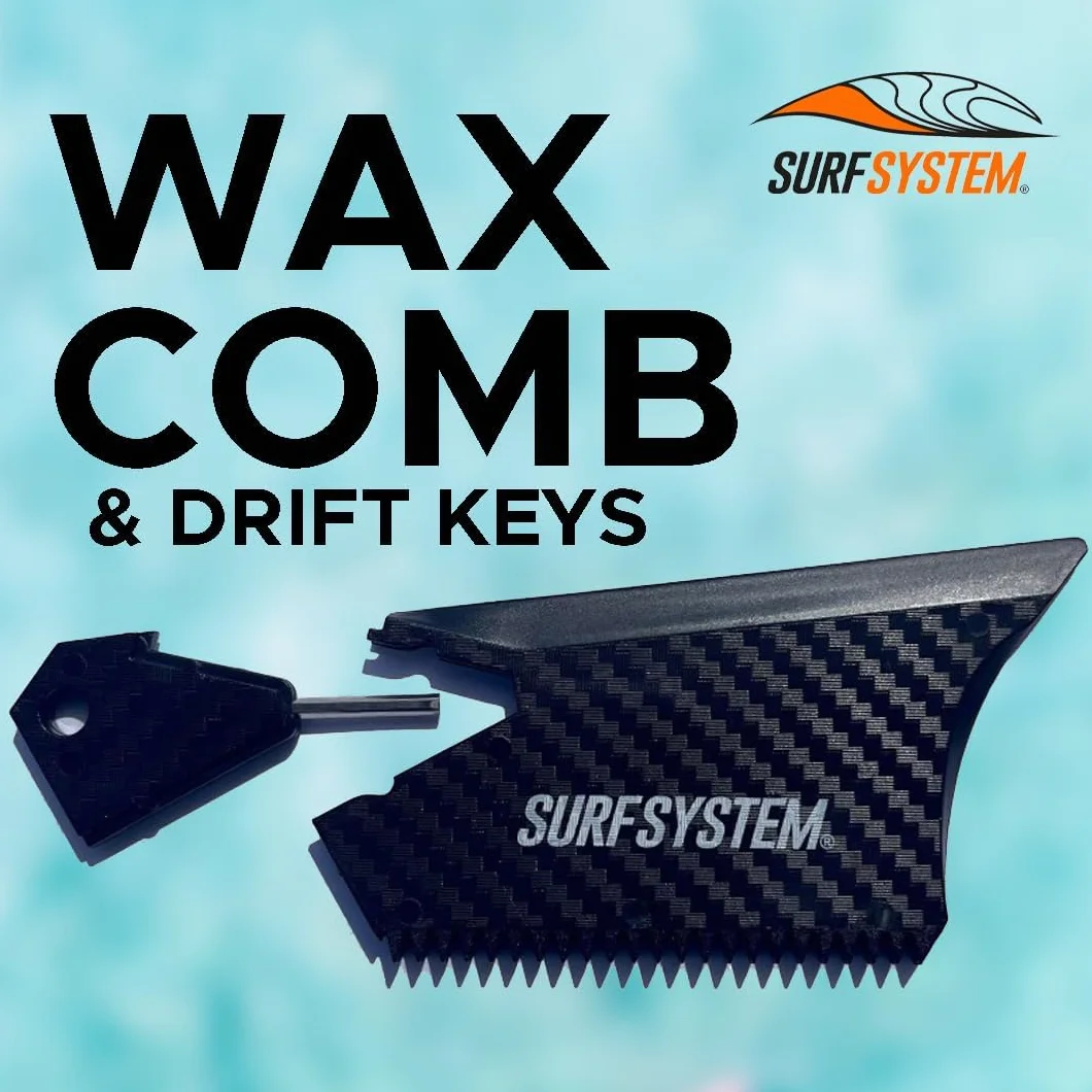 Combo peine de cera y llave de aleta FCS 2 en 1 para llaveros, llave hexagonal 3/32 compatible FCS/Futures