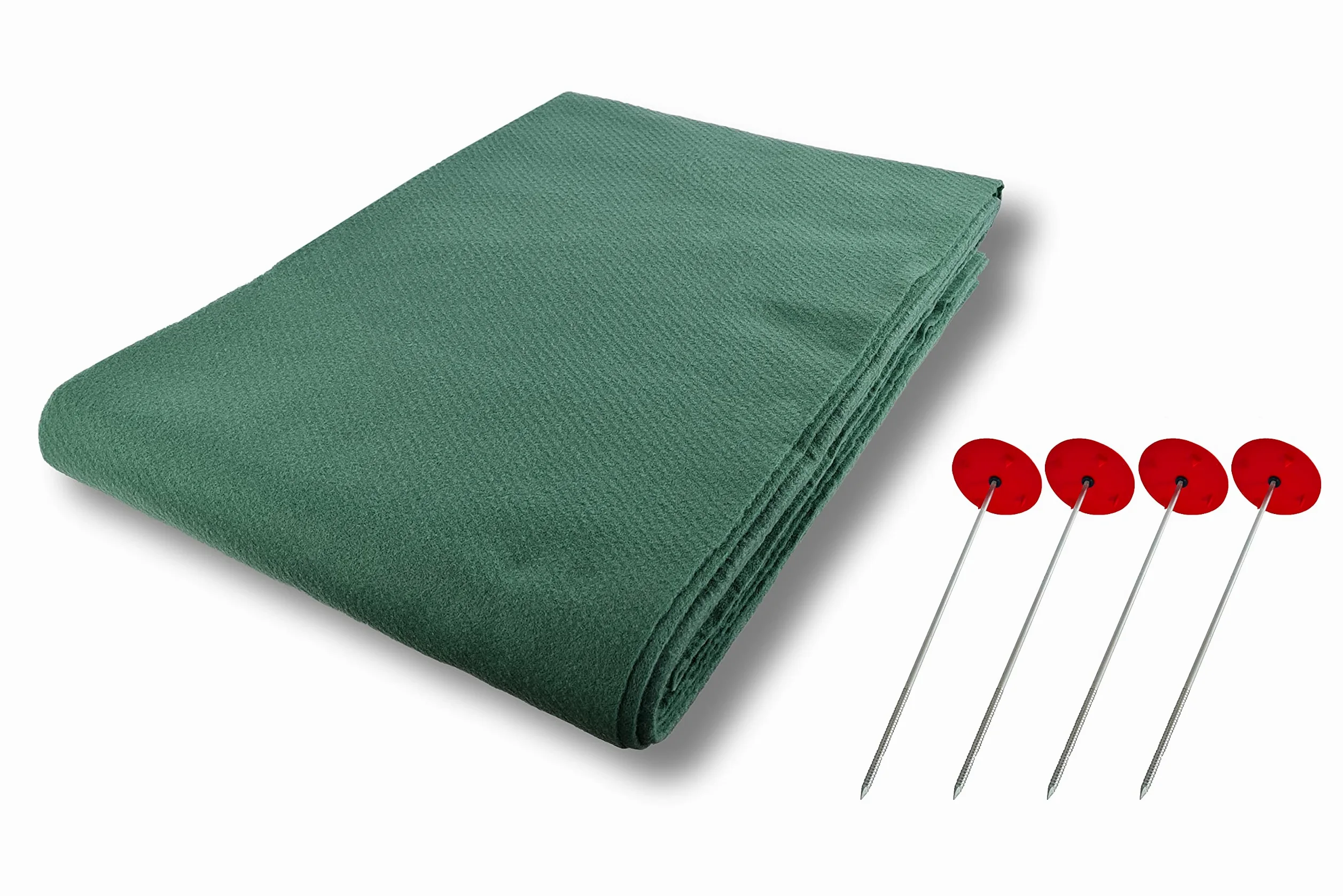 AGRI plus Juego de fieltro de paja de 18 x 25 m + 48 clavos de metal para fijación de heno