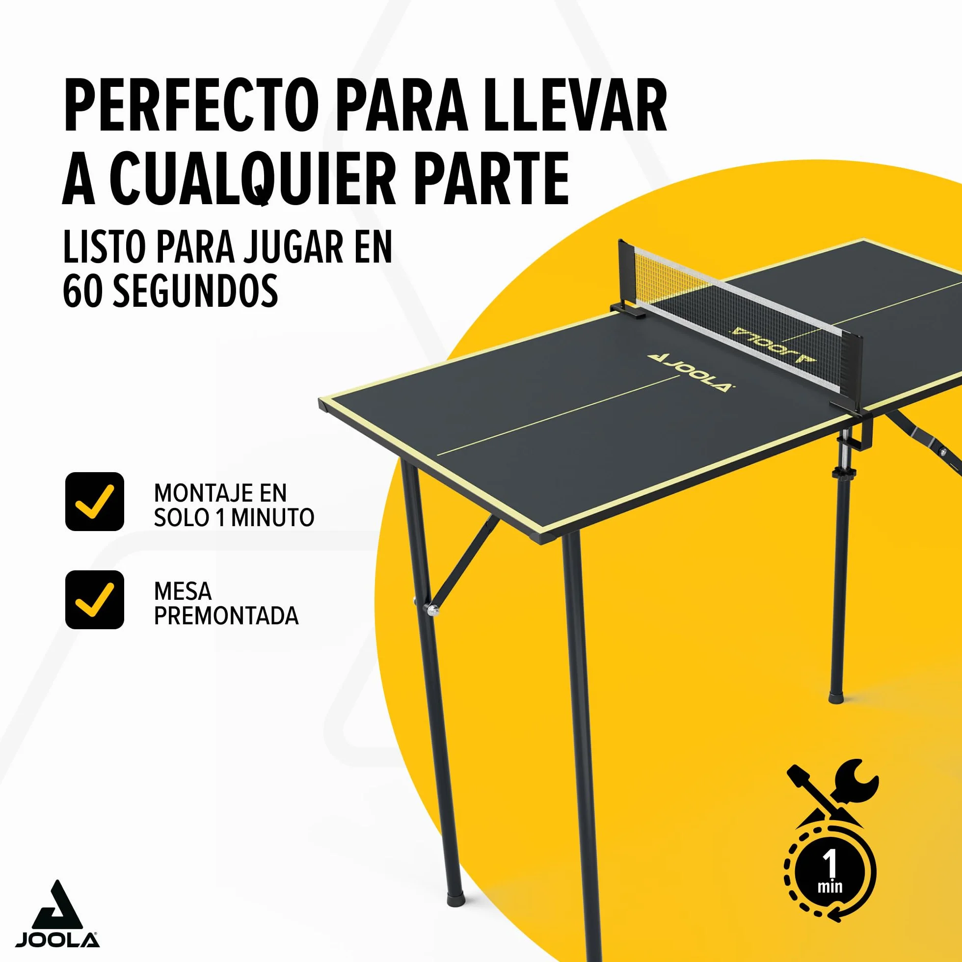 JOOLA Mini Mesa de Ping Pong para Interior con Red