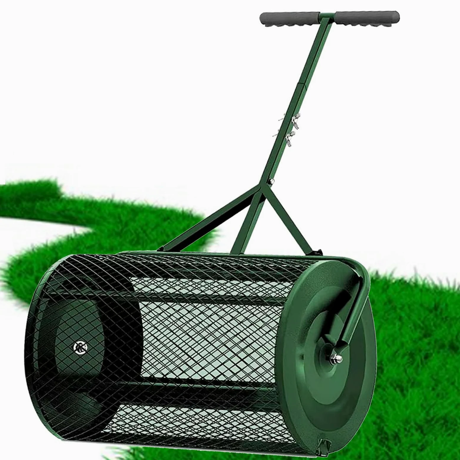 esparcidor de abono,esparcidor de Musgo de turba,esparcidor de Musgo de turba,esparcidor de Musgo de turba,esparcidor de abono de jardín,Green-32 * 60cm