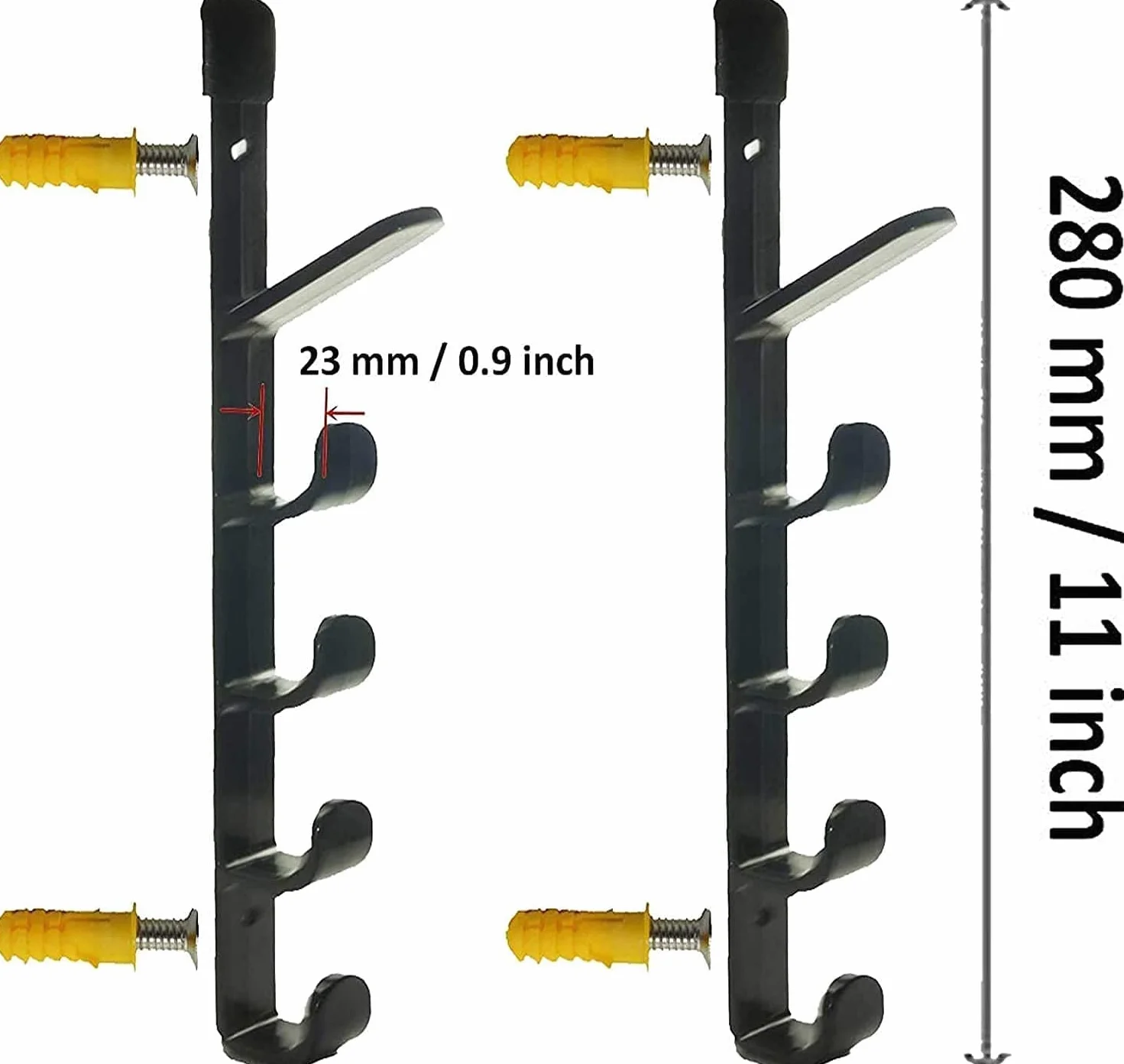 Soporte para palos de hockey, montaje en pared