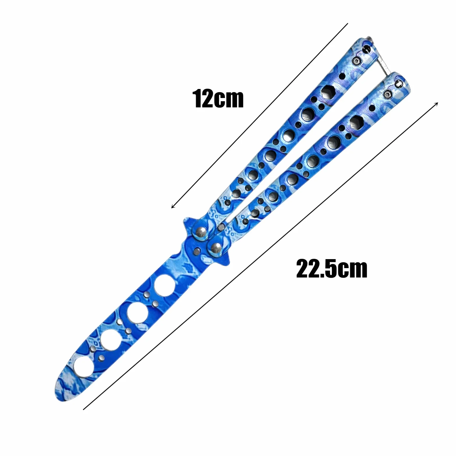 Cuchillo de entrenamiento de mariposas sin afilar para principiantes