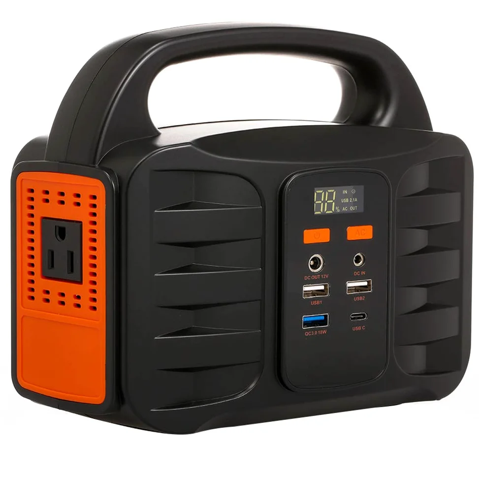 Central eléctrica portátil, 155Wh 42000mAh Camping Generadores solares Fuente de alimentación de Litio, Iluminación LED SOS, para Acampar al Aire Libre Pesca