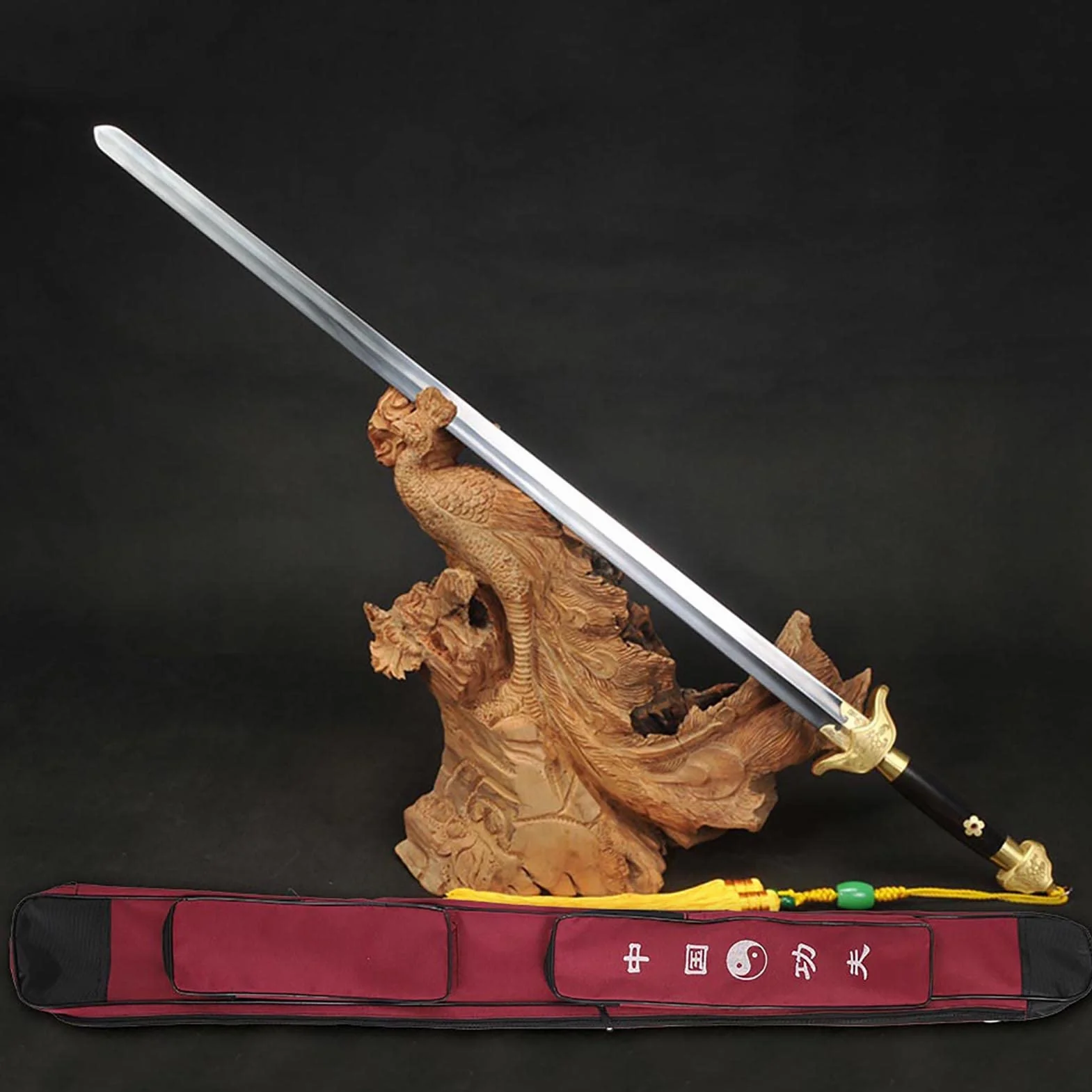 Bolsa de Transporte para Espada de Taichi, Lona Gruesa, Correa Ajustable