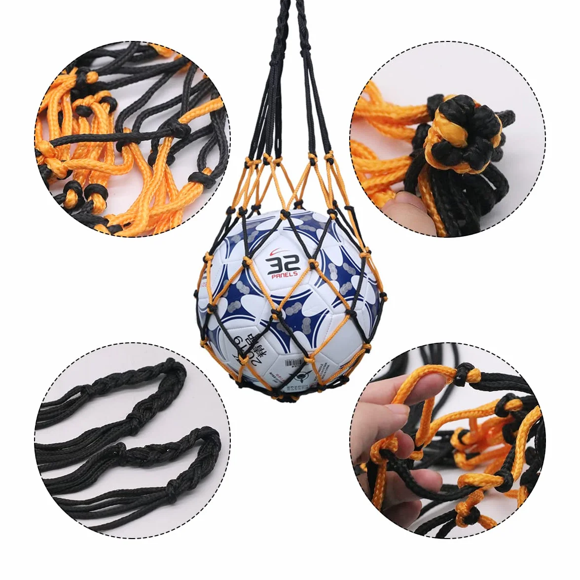 Bolsa de Malla Portátil para Baloncesto, Fútbol y Voleibol - 2 Piezas