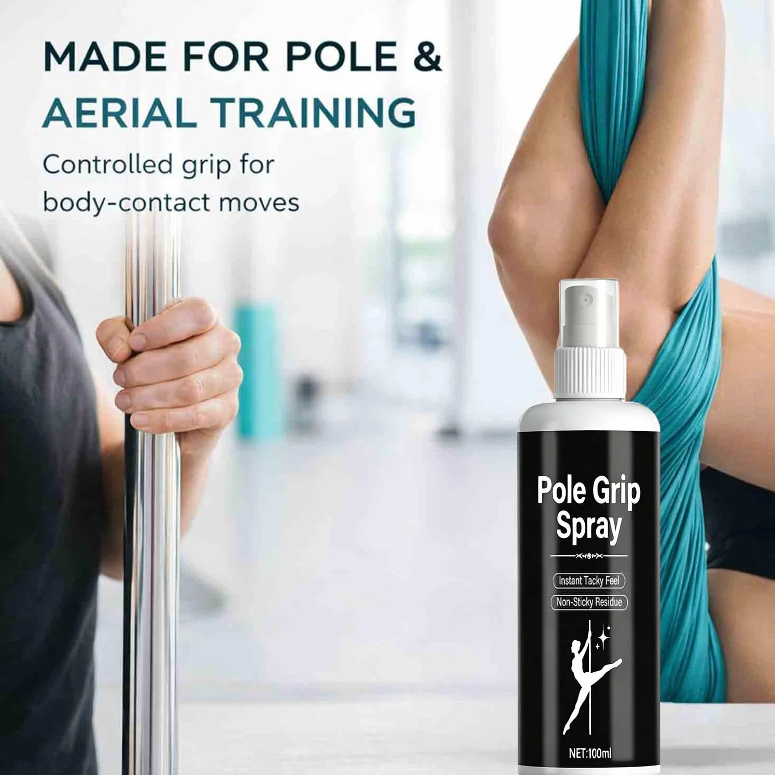 Spray De Agarre Antideslizante 100 Ml Controlador De Fricción Para Danza Yoga