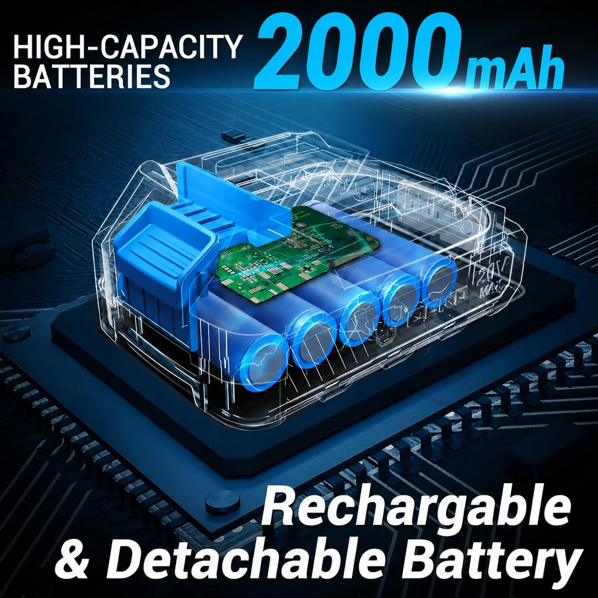 Cortasetos Bateria 20V: DEKOPRO Cortasetos Electrico 2 en 1 con Batería de 2000mAh y Cargador, Herramientas de Jardín, Tijeras de Poda, Tijeras de Césped