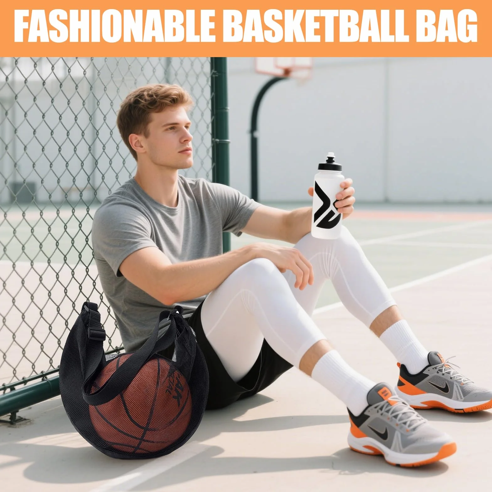 Bolsa de Malla para Pelotas, Oxford Impermeable, Mochila Deportiva para Fútbol, Baloncesto, Tenis, Rugby, Voleibol