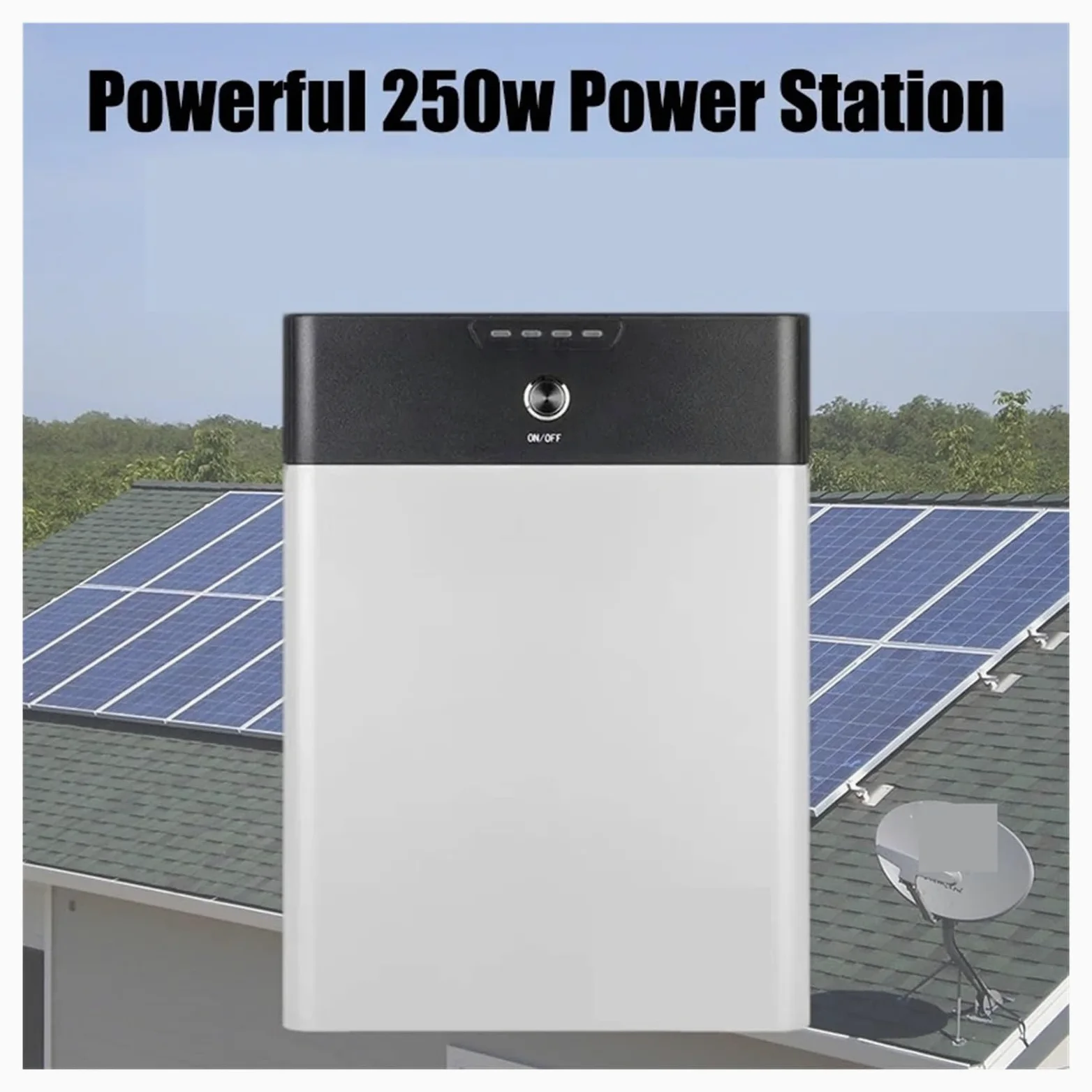 Estación De Energía Portátil 1000WH, Generador Solar 250W, Batería LiFePo4 314Ah For Camping, RV, Coche, Almacenamiento 1K Ligero Y PortáTil