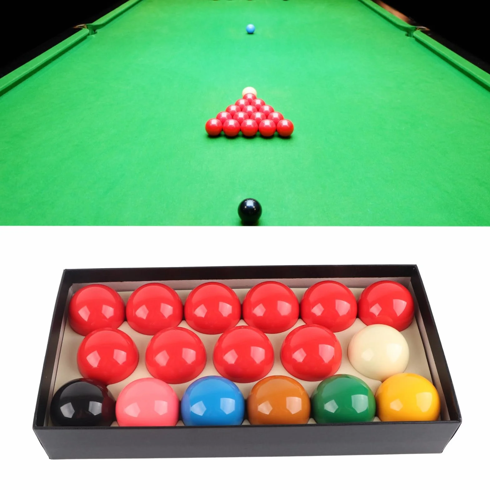 BuyWeek Bolas de Billar Juego de Billar Snooker Ball 17 Piezas 57.2mm Resina