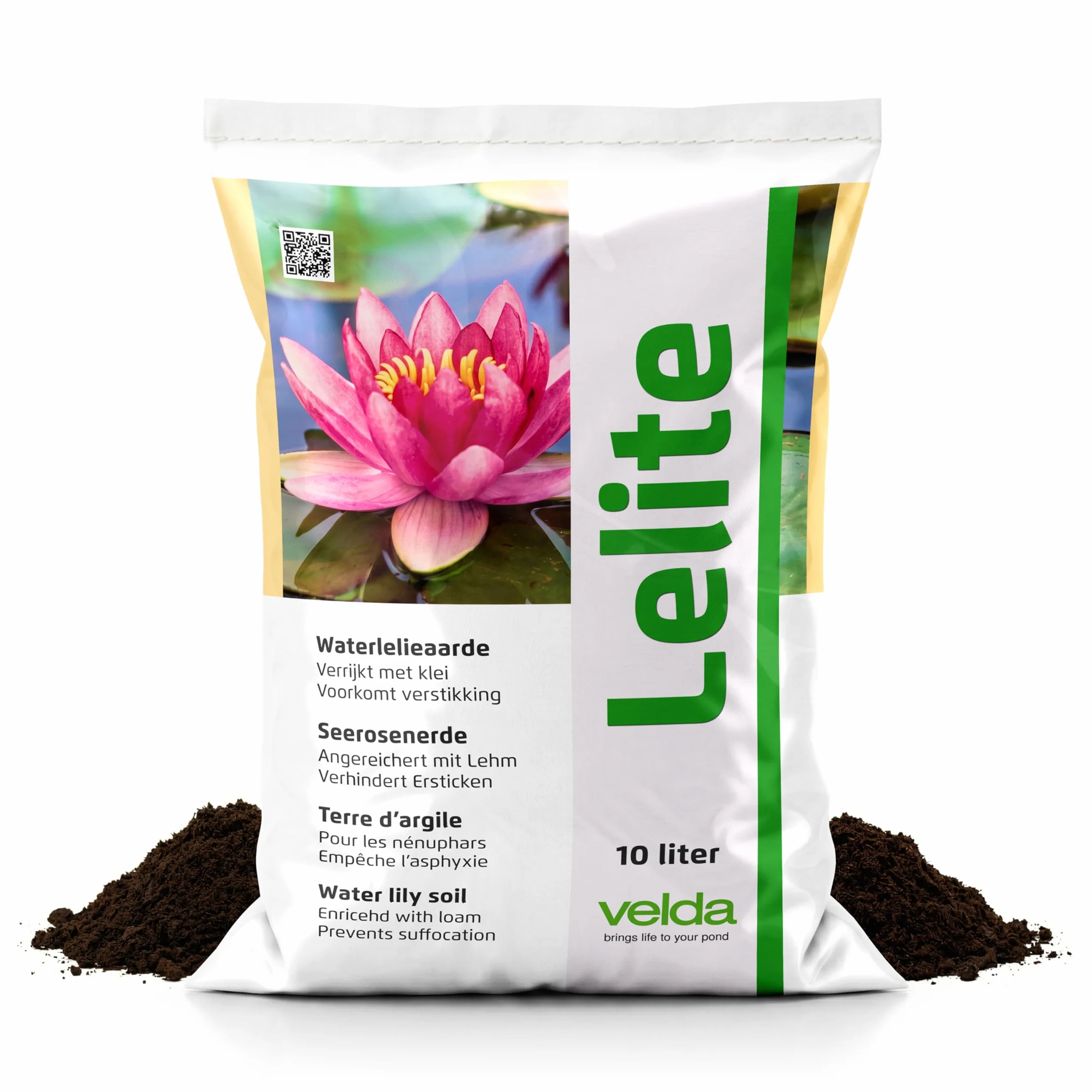 Velda Lelite - Suelo de lirio de agua para estanque, 10 L