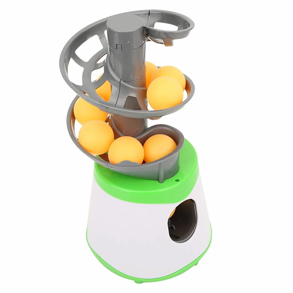 Drfeify Lanzador automático de Pelota de Pong, Entrenador de Tenis de Mesa ABS Duradero portátil