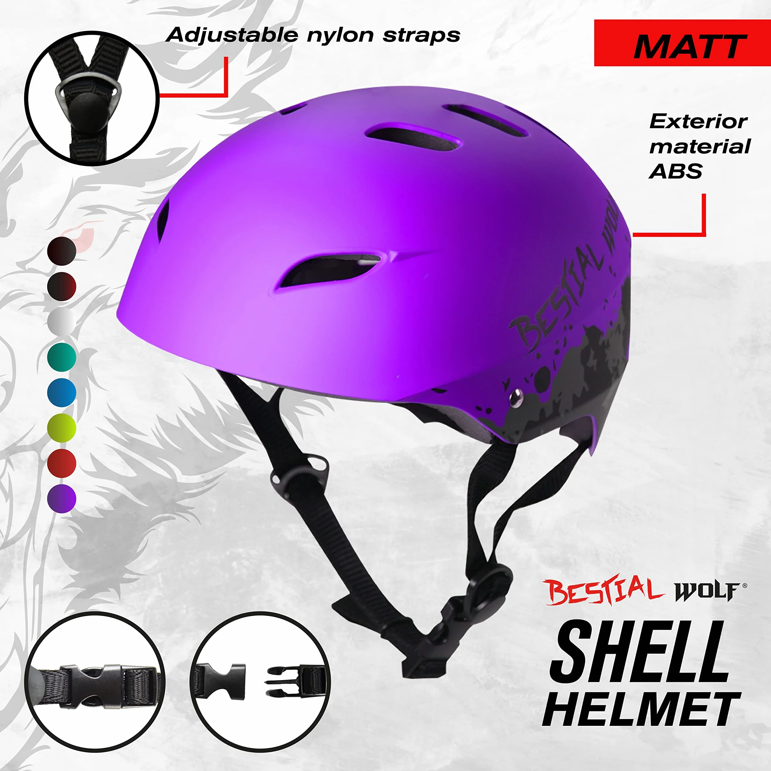 Bestial Wolf Casco Helmet Wakeboard Esquí Acuático Deportes Acuáticos Homolagado CE Ajustable Unisex