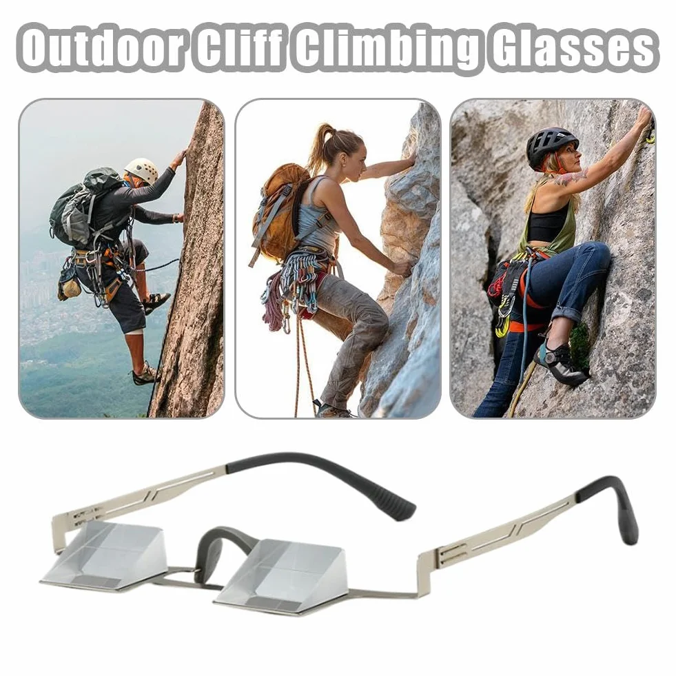 Gafas de Aseguramiento Prism - Lentes de cristal óptico 90° para protección del cuello, marco de titanio ligero, campo de visión amplio