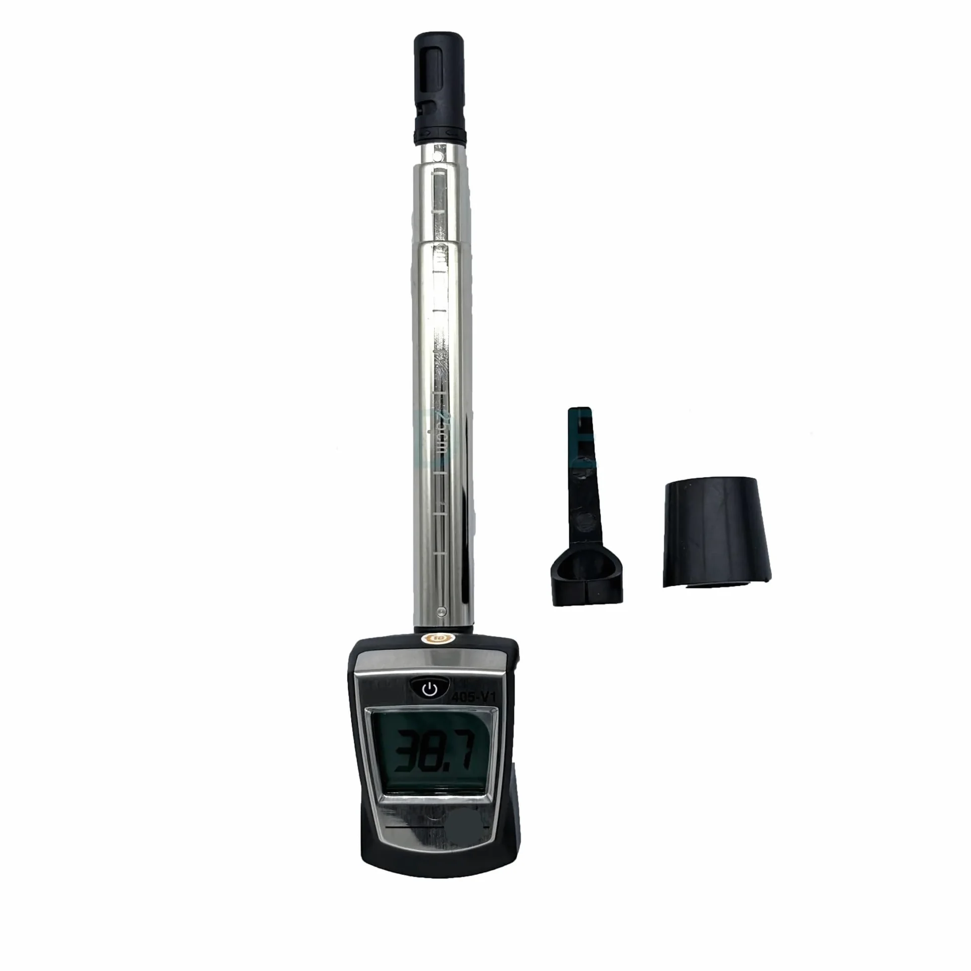 Anemómetro térmico con soporte for conducto, medidor de temperatura, velocidad y volumen de flujo de aire/viento para jardín al aire libre