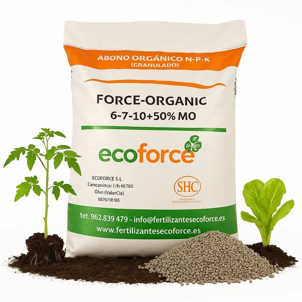 CULTIVERS Abono Pellets Plantas Ecológico 25 kg granulado Universal NPK 6-7-10 con Calcio Micros Materia Orgánica Húmicos para Huerto y Jardín Fertilizante Orgánico Natural para Cultivos (25 kg)