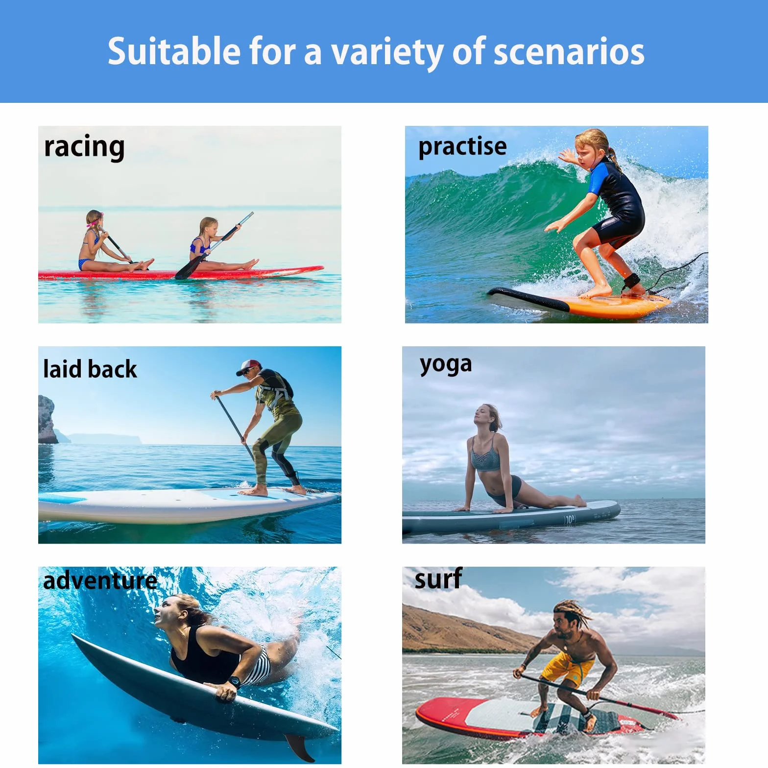 Aleta de Tabla de Surf Universal Removible con Tornillos para Longboard, SUP, Kayak