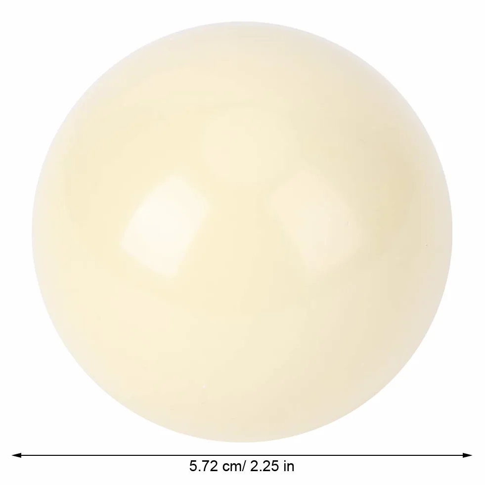 Alomejor Bolas de Billar Blancas 2 uds. 5.72CM Entrenamiento Estándar