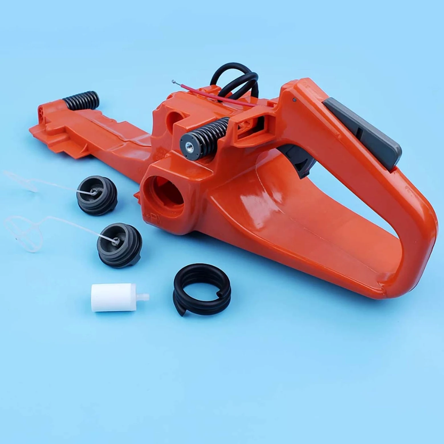 IWBR Kit de línea de Filtro de Tapa de Montaje de manija Trasera de Tanque de Combustible de Gas Apto for Husqvarna 362 365 371 372 372XP repuestos de Motosierra
