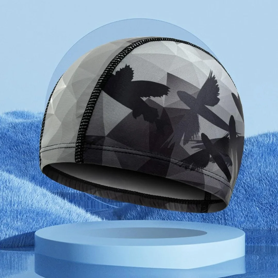 Gorro de Natación, Paquete de 2 Gorros Elásticos Unisex