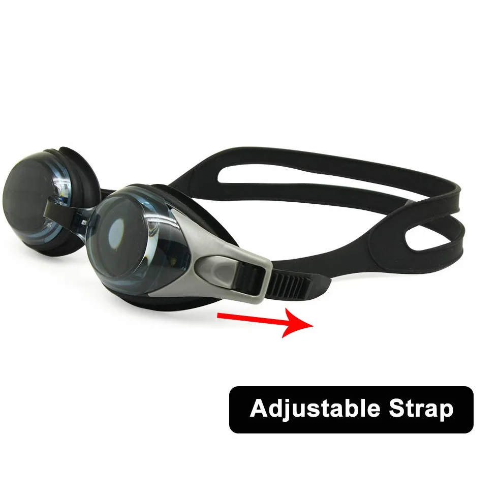 Gafas de natación protección UV impermeable resistentes diferente graduación izquierdo derecho