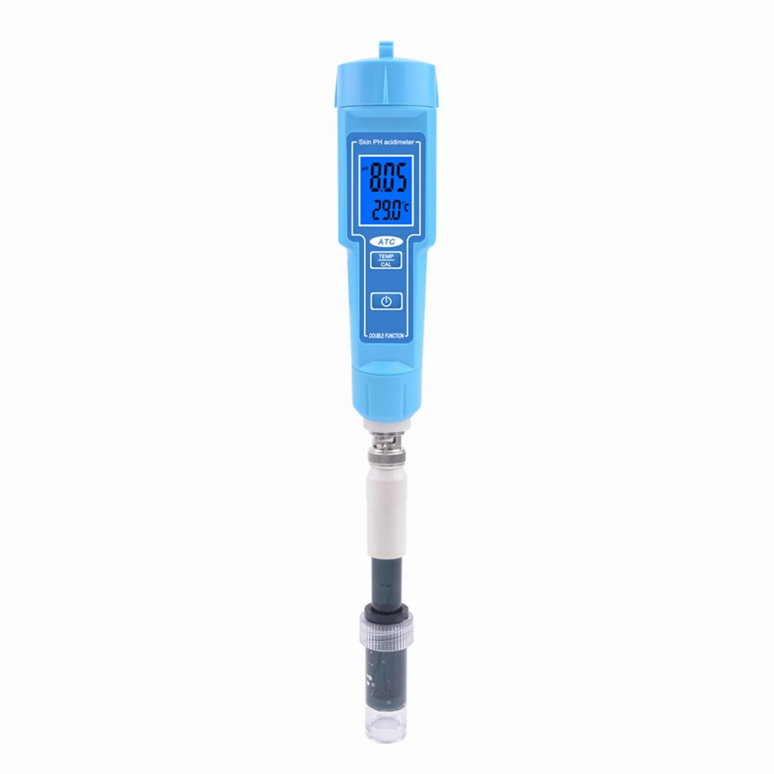 FACAIIO Medidor digital de pH y termómetro con IP67 impermeable, para compensación automática de temperatura, laboratorio de agua y suelo
