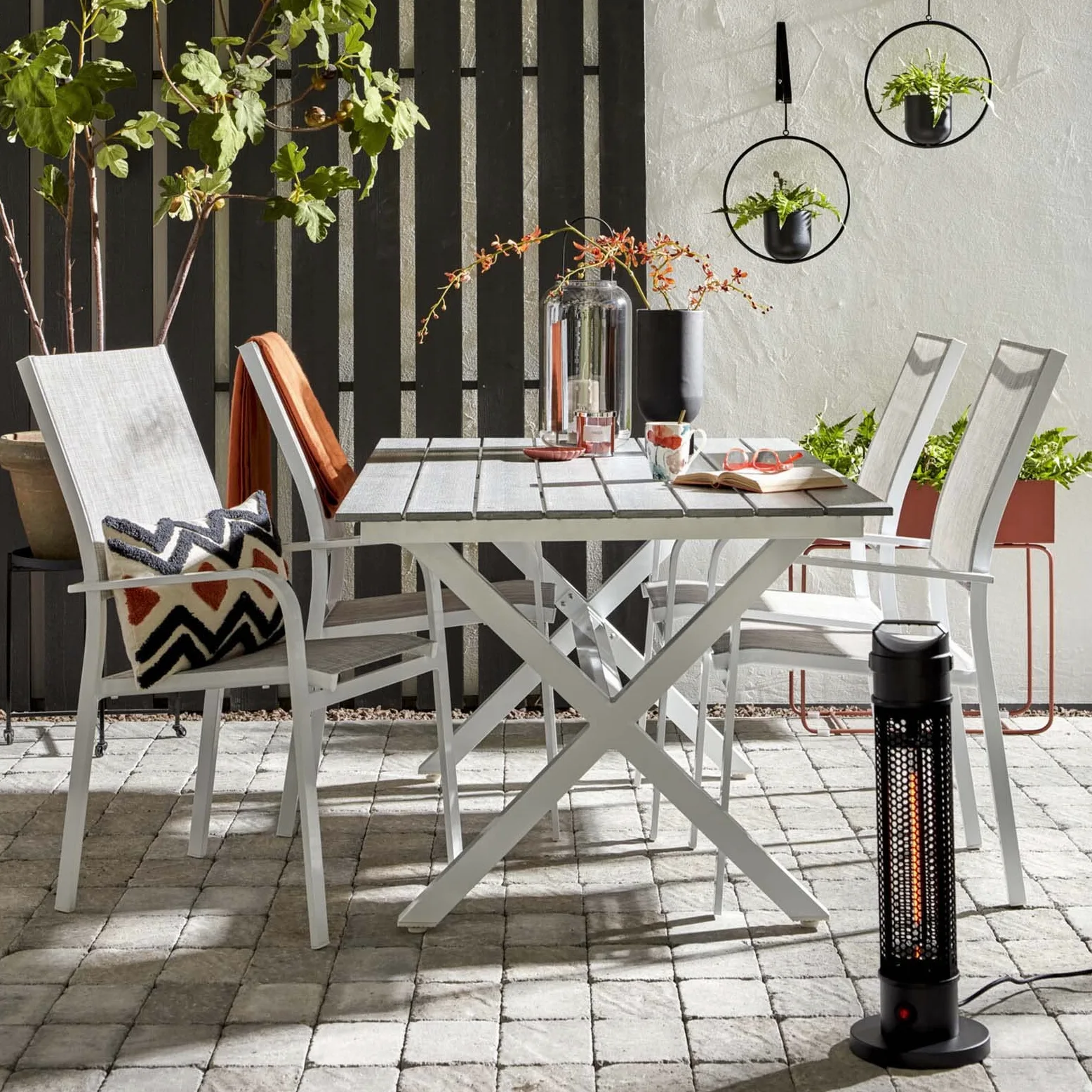 KEKAI Estufa Calefactor portatil Infrarrojos Fibra Carbono In & out 1000W 20 * 20 * 61 cm Marca
