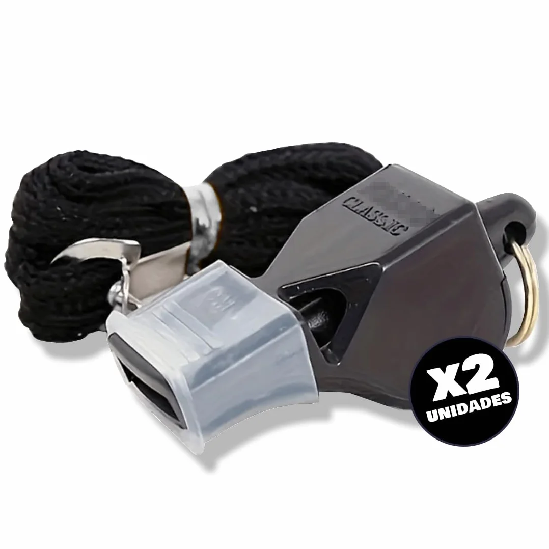 Fox Classic Silbato árbitro Profesional 2 uds. para fútbol baloncesto voleibol socorrista
