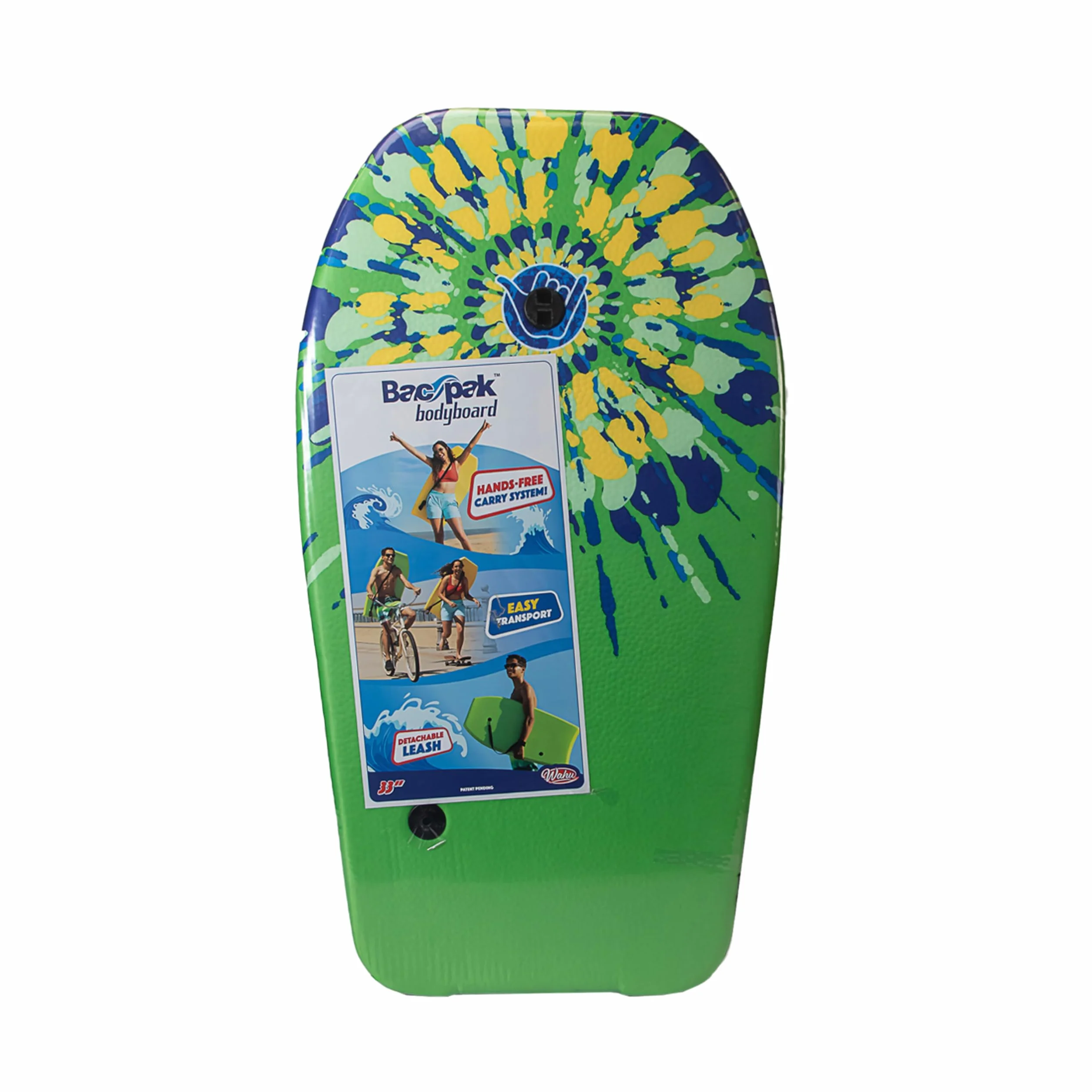 WAHU Bac Pak Bodyboard 84 cm z Systemem Transportu Manos Libres i Odpinaną Paską