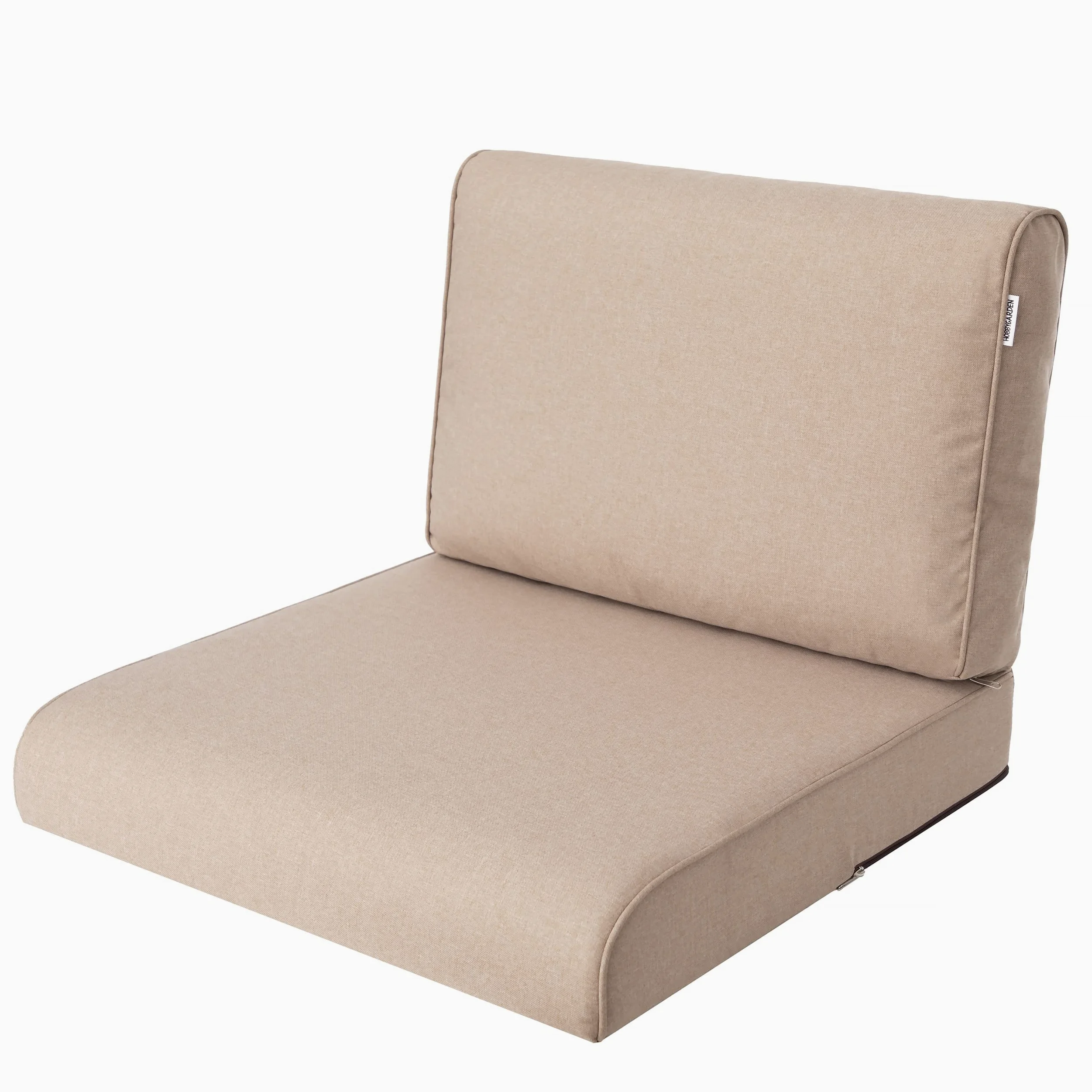 PillowPrim, Cojín para silla de ratán, para exteriores, cojín para palés, cojín de asiento, muebles de ratán, beige, 70 x 70 cm