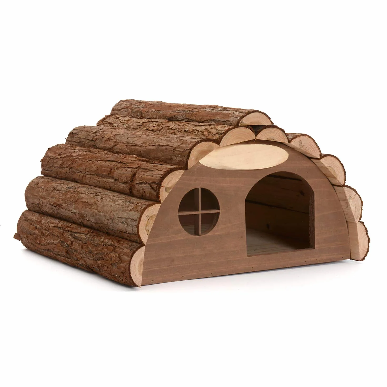 CKB LTD Casa de Erizo de Madera o Conejillo de Indias Refugio al Aire Libre Fuera de la casa de hábitat, el Hotel también se Puede Utilizar para hibernación hogar para Refugio de jardín 33,5x34x19cm