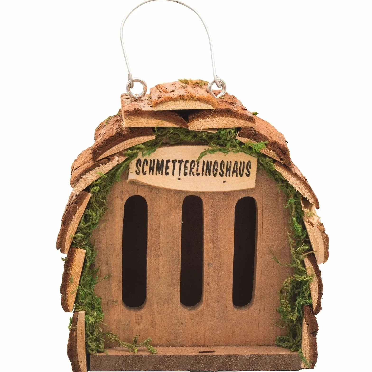 GARDIGO® Casa de Mariposas para Cría y Decoración de Jardín | Hotel para Insectos para Mariposa de Madera para Colgar - 16 x 15,5 x 10 cm