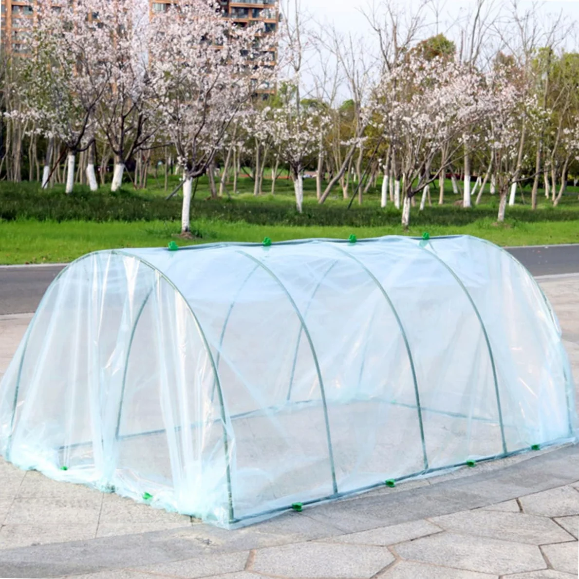 Toddmomy Apoyo Invernaderos para Plantas Cubierta Térmica para Invernadero De Jardín Exterior Protección para Plantas Balcón