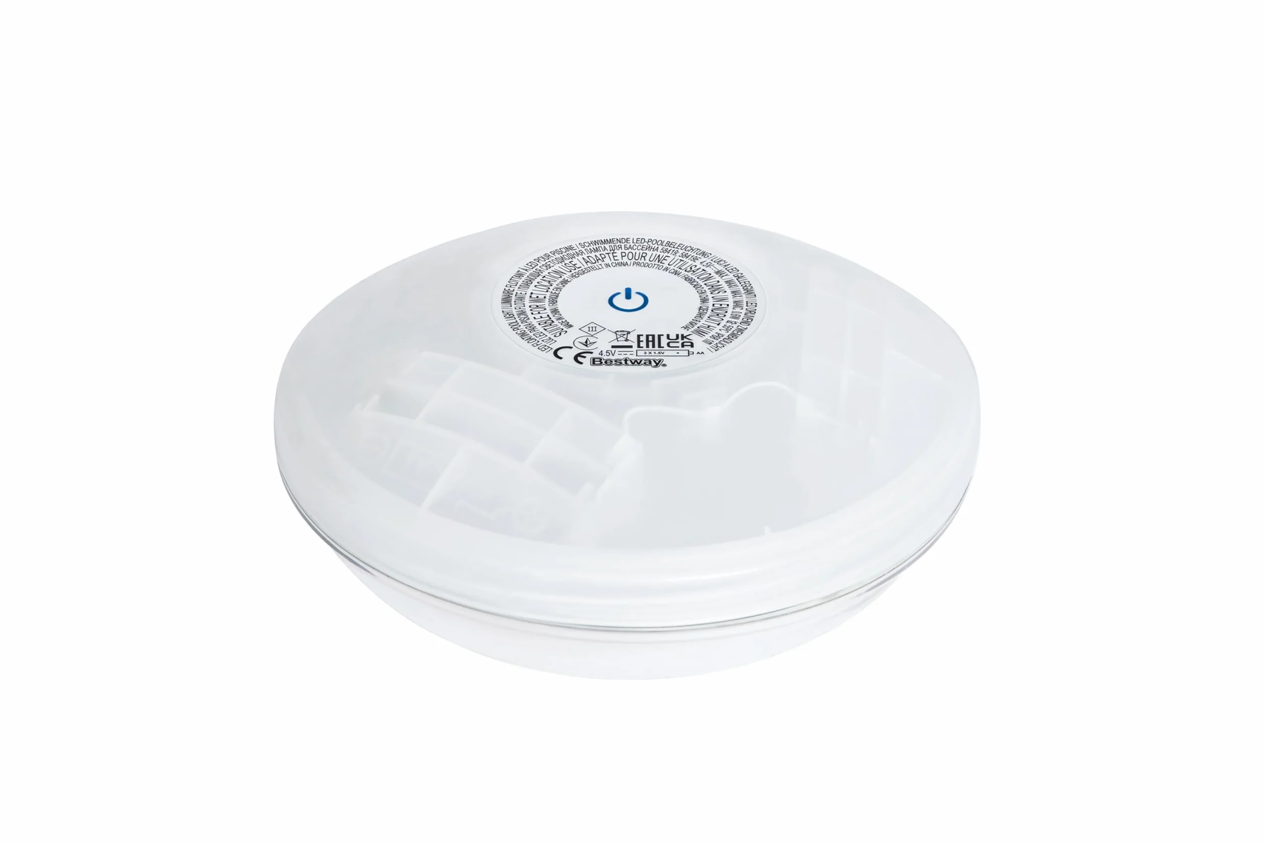 BESTWAY Luz LED Flotante para Piscinas FloatBright 15x14,2x6,7 cm Transparente