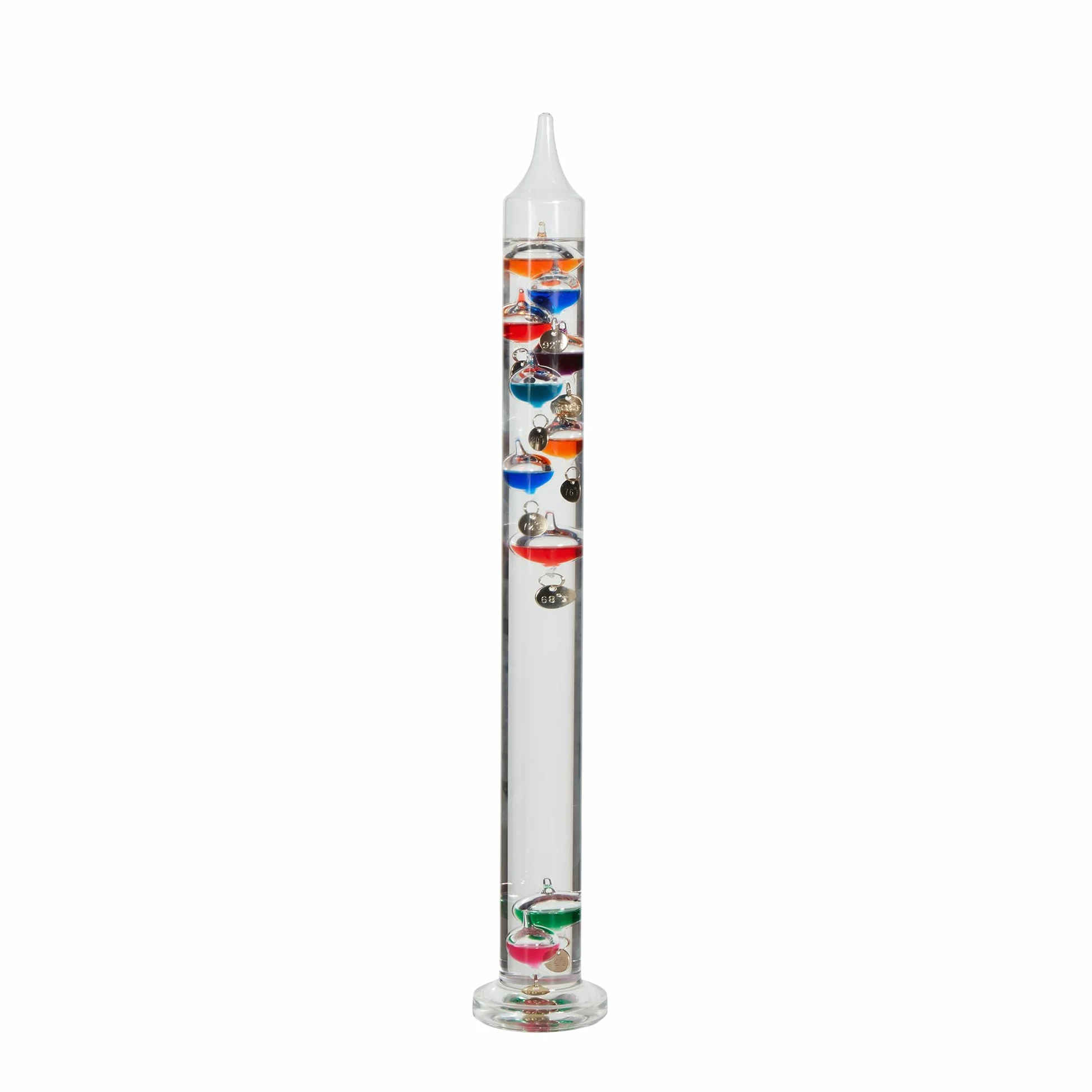 Termómetro Galileo de 20.5 pulgadas con 10 bolas multicolor