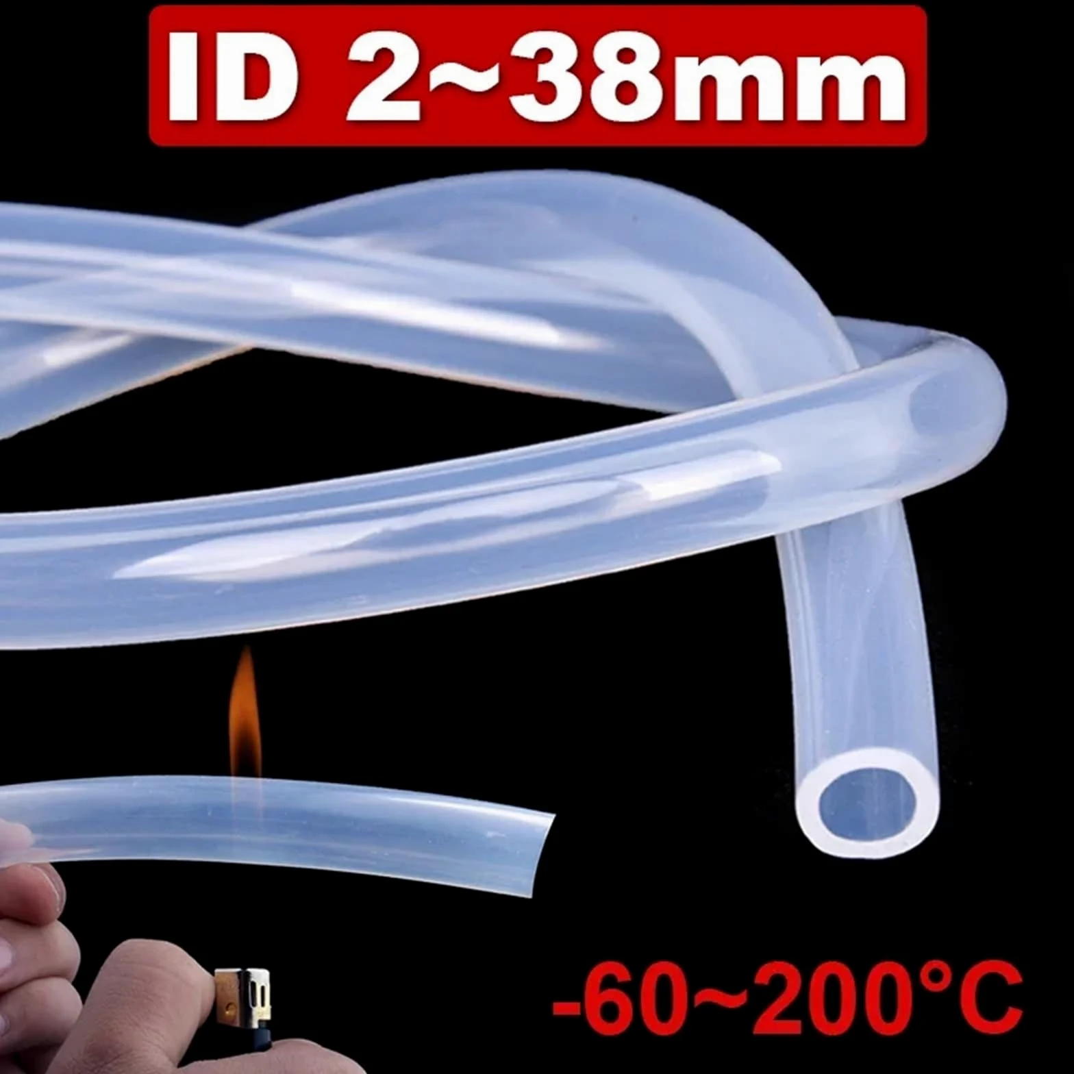 Manguera Riego Goteo Manguera de tubo silicona, dispensador agua resistente a altas temperaturas, bomba peristáltica transparente(5 Meter,ID9x OD13.0mm)