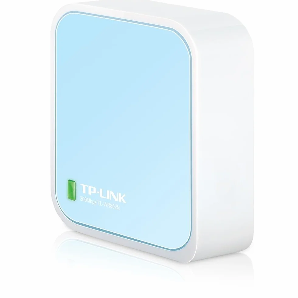 TP-Link TL-WR802N Nano Router N300 Wi-Fi 300 Mbps, 1 puerto LAN/WAN, 1 puerto micro USB, Modos router, repetidor, cliente, AP, WISP, Blanco